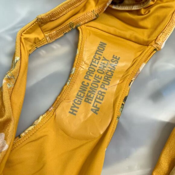 NWOT Zimmermann Amelie Bow Bikini Set Amber Garden Floral One Shoulder Size 3 - Picture 7 of 10